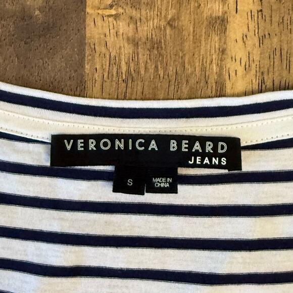 Veronica Beard Jeans Revolve Women’s Tamri Nautical Striped Cinch Dress Sz Small - Picture 5 of 10